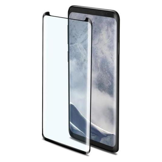Celly 3DGLASS790BK Handy Display/Rückseitenschutzfolie Clear Samsung Displayschutzfolie (1 Stk., Samsung Galaxy S9) (3DGLASS790BK)
