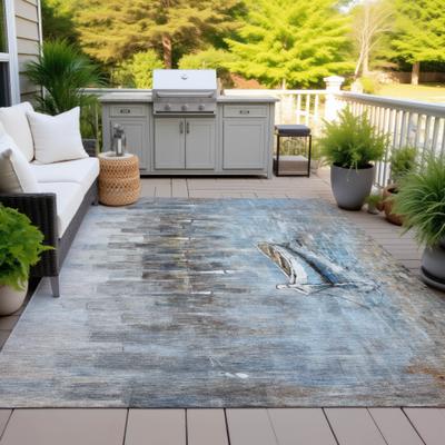 Addison Rugs Machine Washable Indoor/Outdoor Modern Canoe Chantille Rug