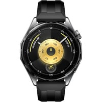 Watch GT 6 46mm (Atum-B19F), Smartwatch schwarz, schwarzes Fluorelastomerarmband