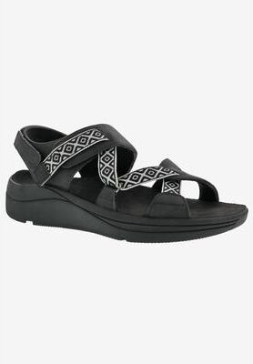 Women's Sloan Sandal by Drew in Black Combo (Size 9 M)
