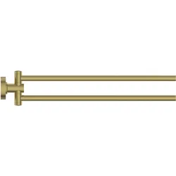 Ideal Standard IOM Doppelte Handtuchstange, schwenkbar, A9131A2, Farbe: Brushed Gold