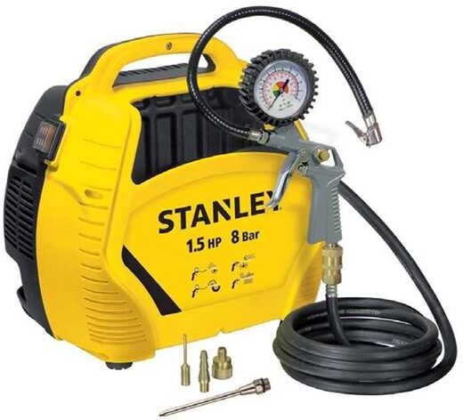 Stanley Air Kit - Compressore aria elettrico portatile monofase - Motore 1.5 HP