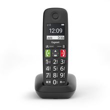 Gigaset E290 Analoges/DECT-Telefon (Schwarz) S30852-H2901-B1
