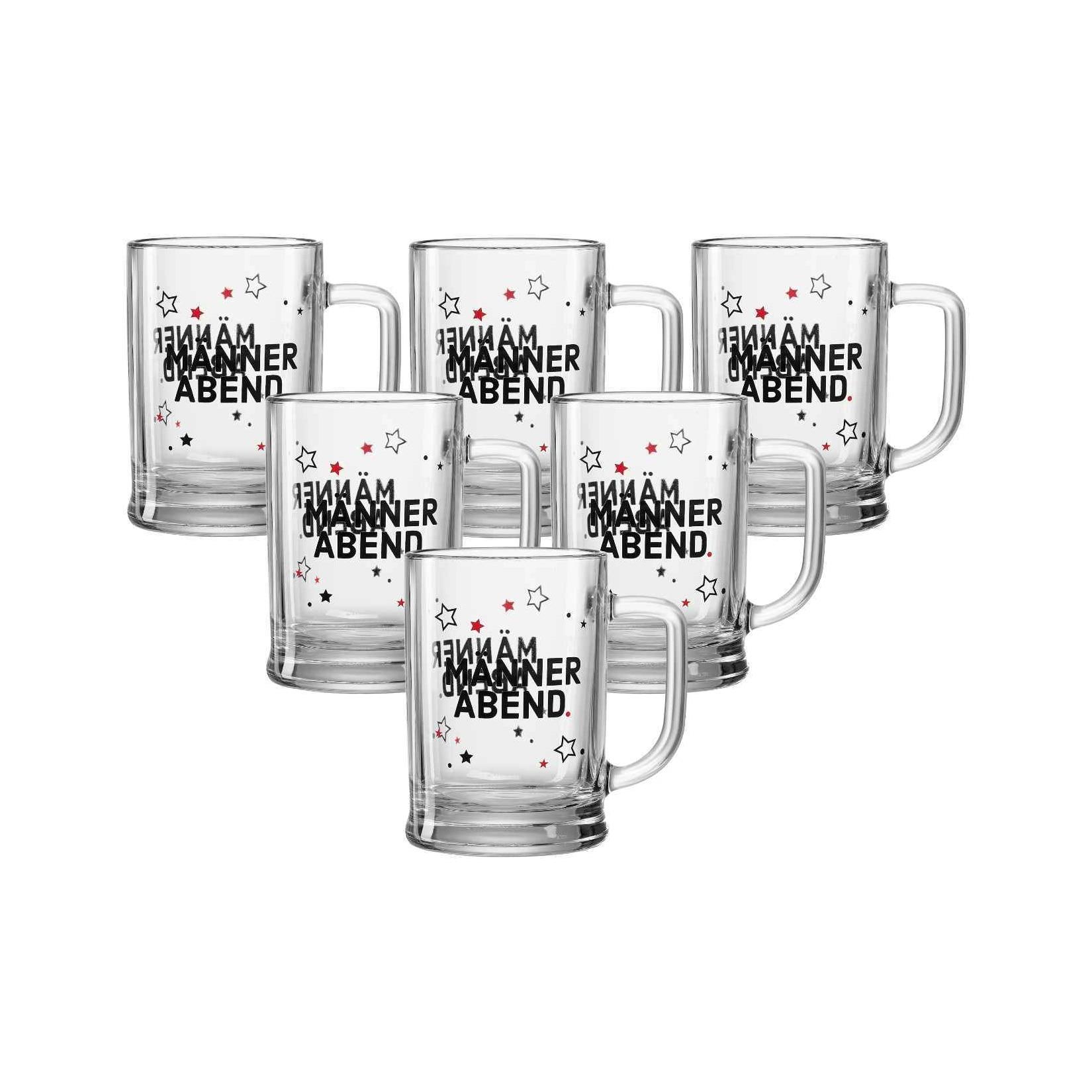 Ritzenhoff & Breker Bierkrug Männer 600 ml 6er Set