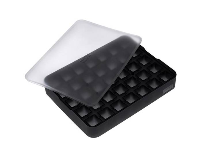 Eiswürfelform LURCH Würfel 2 x 2 cm , schwarz, B:15cm, Silikon, Küchenformen, Eiswürfelform
