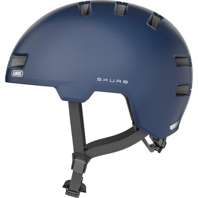 Fahrradhelm ABUS "SKURB" Gr. L, blau (midnight blau), Helme, L Kopfumfang: 58cm - 61cm