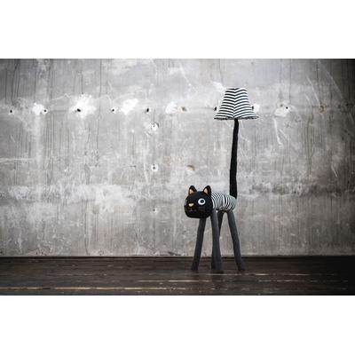 LED Stehlampe "Luna die Katze", bunt (weiß, schwarz und orange), 1, H: 126cm, 2 Stk., HAPPY LAMPS FOR SMILING EYES, Leuchten, Hochwertig, Einzigartig, Tiermotiv, LED Stehlampe
