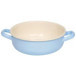Riess Bauernschüssel Ø18cm Pastell Blau Emaille