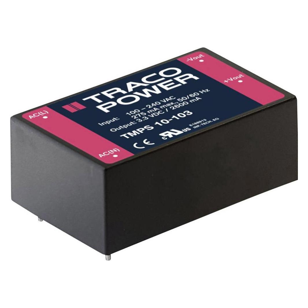 TracoPower TMPS 10-124 AC/DC-Printnetzteil 410mA 10W +24.0 V/DC (TMPS 10-124)