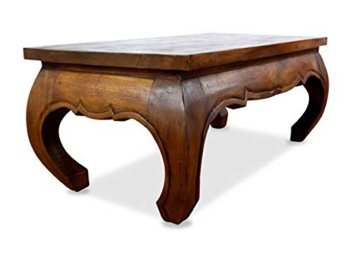 livasia Opiumtisch aus Massivholz, Asiatischer Couchtisch der Marke Asia Wohnstudio, Massiver Sofatisch, (braun)