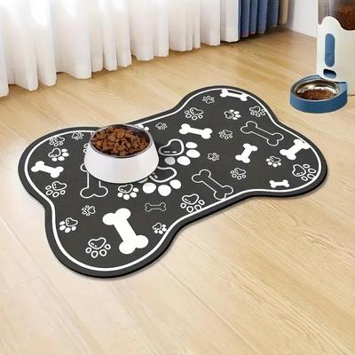 Uplifted Finds Durable Non Slip Pet Feeding And Floor Protection Mat black