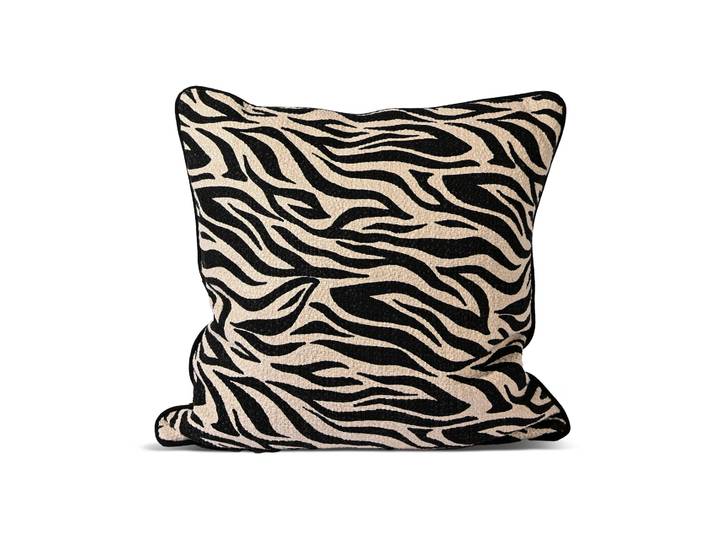 Byon Coussin Anima M 50x50 cm Zebra-noir