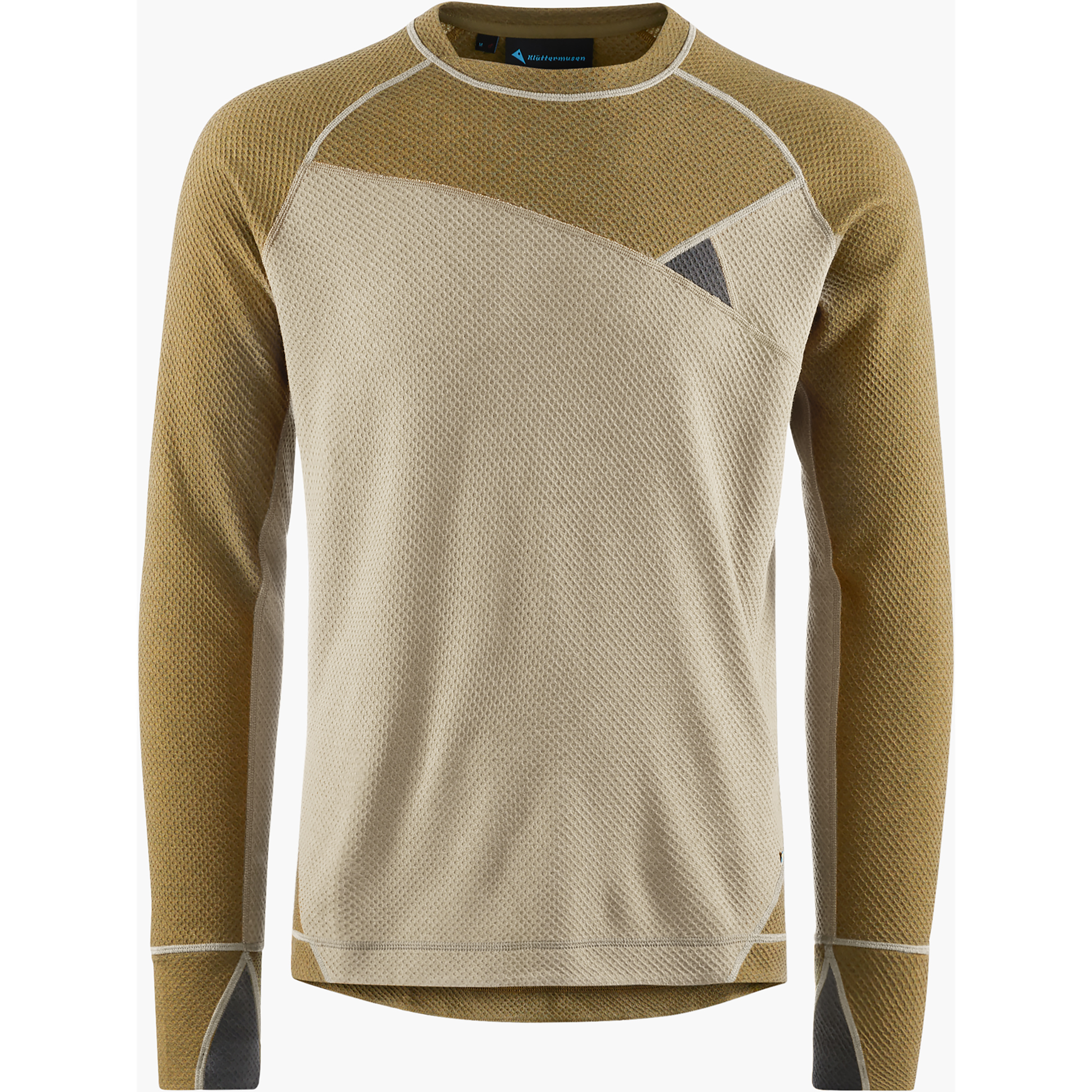 Klättermusen Huge Crew Herren Pullover oliv Größe S Trekking Schnell trocknend Merinowolle