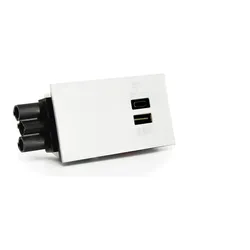 Dataflex Bento Desktop Locker Zubehör USB A/C Ladestation 30W (26.100), weiss (30 W, 1 Port), USB Ladegerät, Weiss