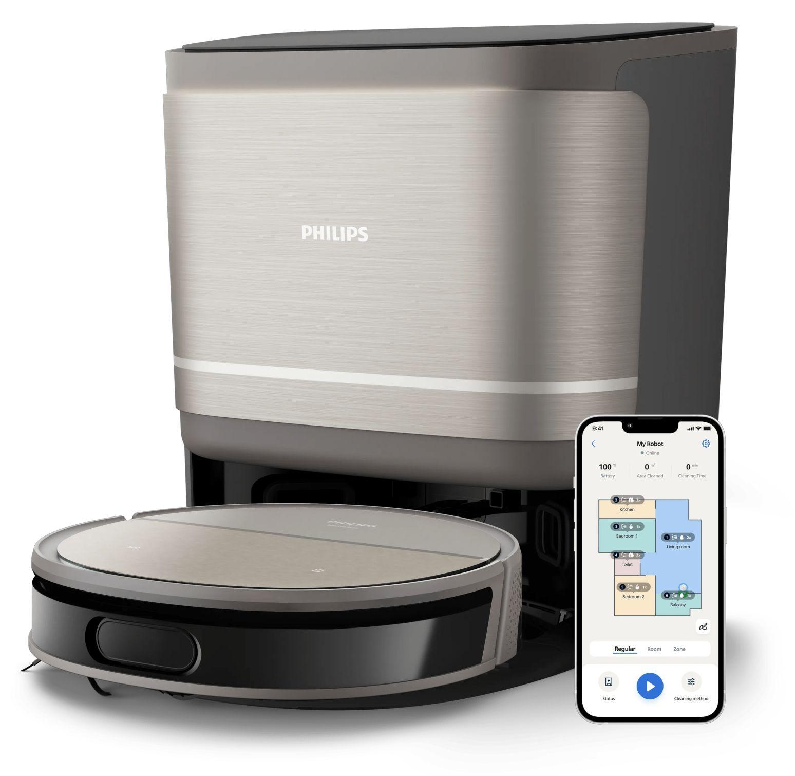 Philips HomeRun 9000 Series, Staubbeutel, Grau, Staubbeutel, Acrylnitril-Butadien-Styrol (ABS), 0,21 l, Ladend