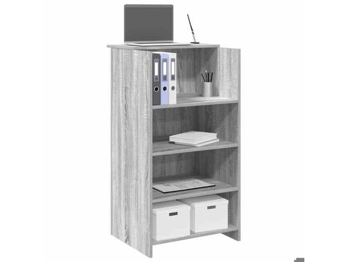 Bureau de réception - SWEETY - sonoma gris 55x50x103 5 cm bois ingénierie b59