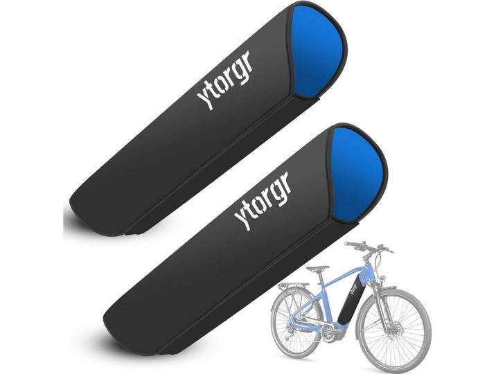 E-Bike Akku Schutzhülle 2 Stück Neopren für integrierte Rahmenakkus 28-35 cm Umfang, Mehrfarbig, 27x27x54 cm, Freizeit & Co, Sport & Fitness, Fahrräder, Fahrradzubehör