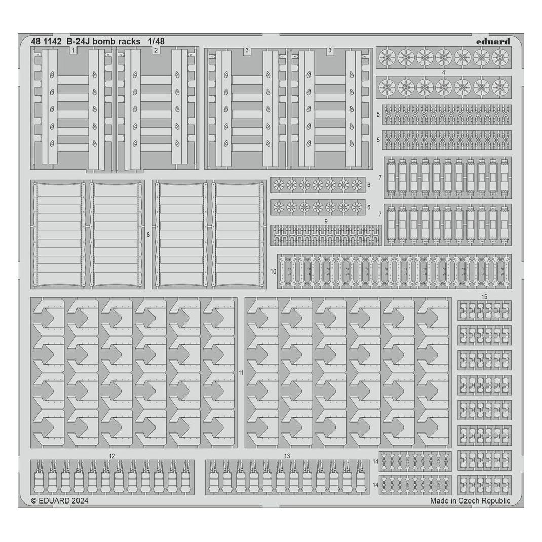 Eduard B-24J PART II HOBBY BOSS (BIG49424)