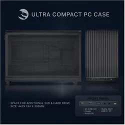 Sedatech Business Mini-PC - UCC5044I1I1HF (2000 GB, 32 GB, AMD Ryzen 5 9600X), PC, Schwarz