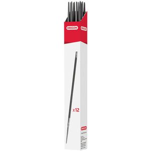 Oregon Werkstattfeile 70504, Ø 4mm, 12 Stück, Rundfeile, für 1/4, 0,325LP, 3/8LP Zoll Sägeketten