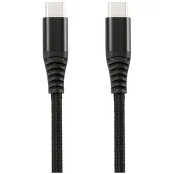 We-Vibe WE C ble USB-C m le/USB-C m le/m le en nylon tressé 1.50m - Charge 100W - USB 2. (1.50 m, USB 2.0, 100 W), USB Kabel