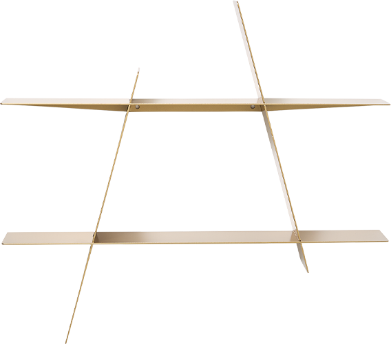 Andersen Furniture A-Shelf Hylde Messing - Medium