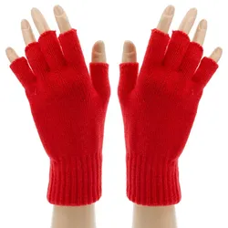 Strick-Handschuhe, rot