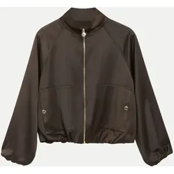 Blouson mit aufgesetzten Taschen Braun 44