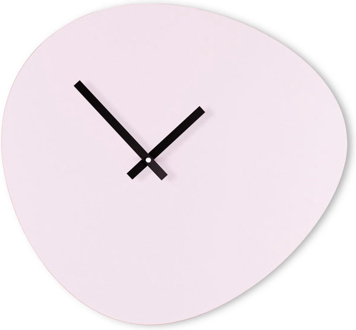 KLOQ Wandklok Pebble Lila met Zwarte wijzers