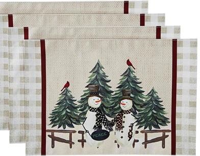 Avanti Linens Avanti Country Snowman Set of 4 Placemats - 13x19