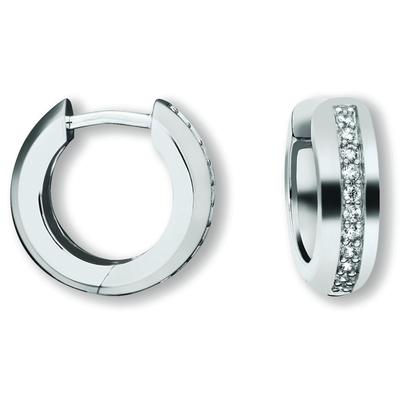 Paar Creolen ONE ELEMENT "Zirkonia Ohrringe Creolen aus 925 Silber", silber, Ohrringe, Damen, Silber 925 (Sterlingsilber), Bedeutungsvoll & zeitlos – ein Begleiter mit Persönlichkeit