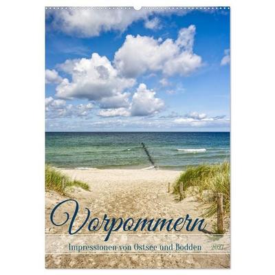 Vorpommern, Impressionen von Ostsee und Bodden (Wandkalender 2027 DIN A2 hoch), CALVENDO Monatskalender