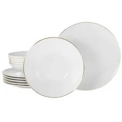 CreaTable Valencia gold Tafelservice 12-tlg Porzellan