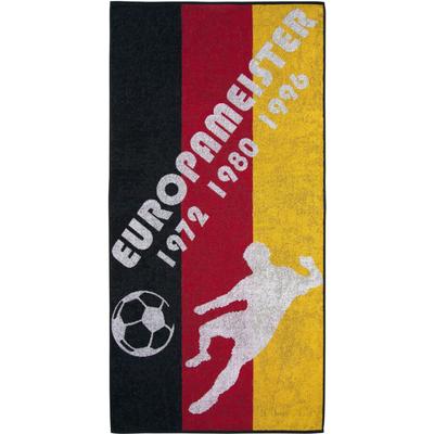Badetuch DYCKHOFF "Europameister", bunt, B:70cm L:140cm, Zwirnfrottee, Obermaterial: 100% Baumwolle, Handtücher, Badetuch