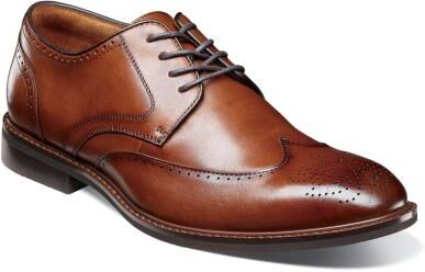 Stacy Adams Bennett - Mens 9.5 Brown Oxford Shoes W