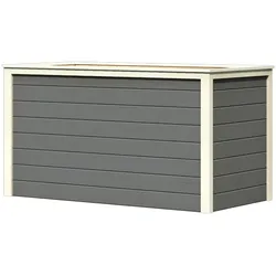 Karibu Hochbeet 2 - 835 l Fassungsvermögen 19 mm Wandstärke-terragrau