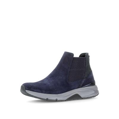Chelseaboots GABOR "Chelsea Boot", Damen, Gr. 37,5, blau, Schuhe Chelseaboots