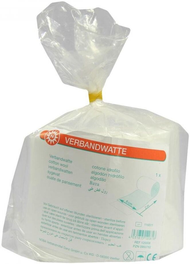 Verbandwatte gerollt 8 cmx2 m