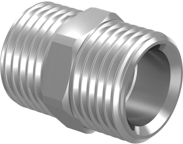 Uponor Doppelnippel 1013894 G 1/2 AG, verzinkt, Messing