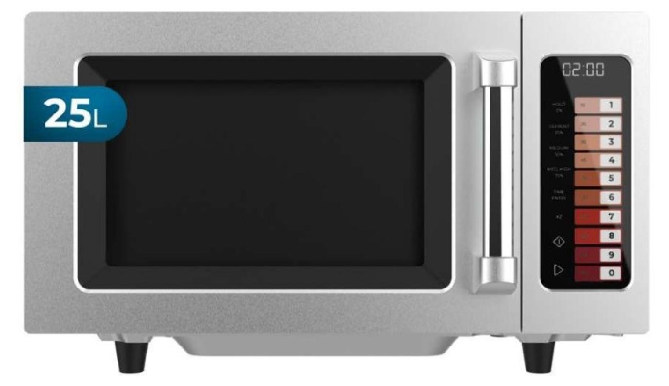 Cecotec FlatPro 2500 Touch, Arbeitsplatte, Solo-Mikrowelle, 25 l, 1000 W, Berührung, Silber