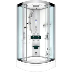 AcquaVapore Dampfdusche Duschtempel Sauna Dusche Duschkabine D46-60T2-EC 100x100 cm