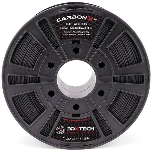 3D Xtech PTG2030750BK0 3DXSTAT Conductive ESD Filament PETG chemisch beständig, geruchsarm 2.85mm 750g Schwarz 1St.
