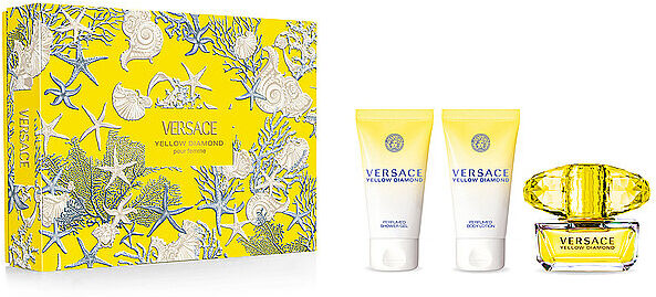 VERSACE Geschenkset - Yellow Diamond Eau de Toilette Set 3x50ml EG