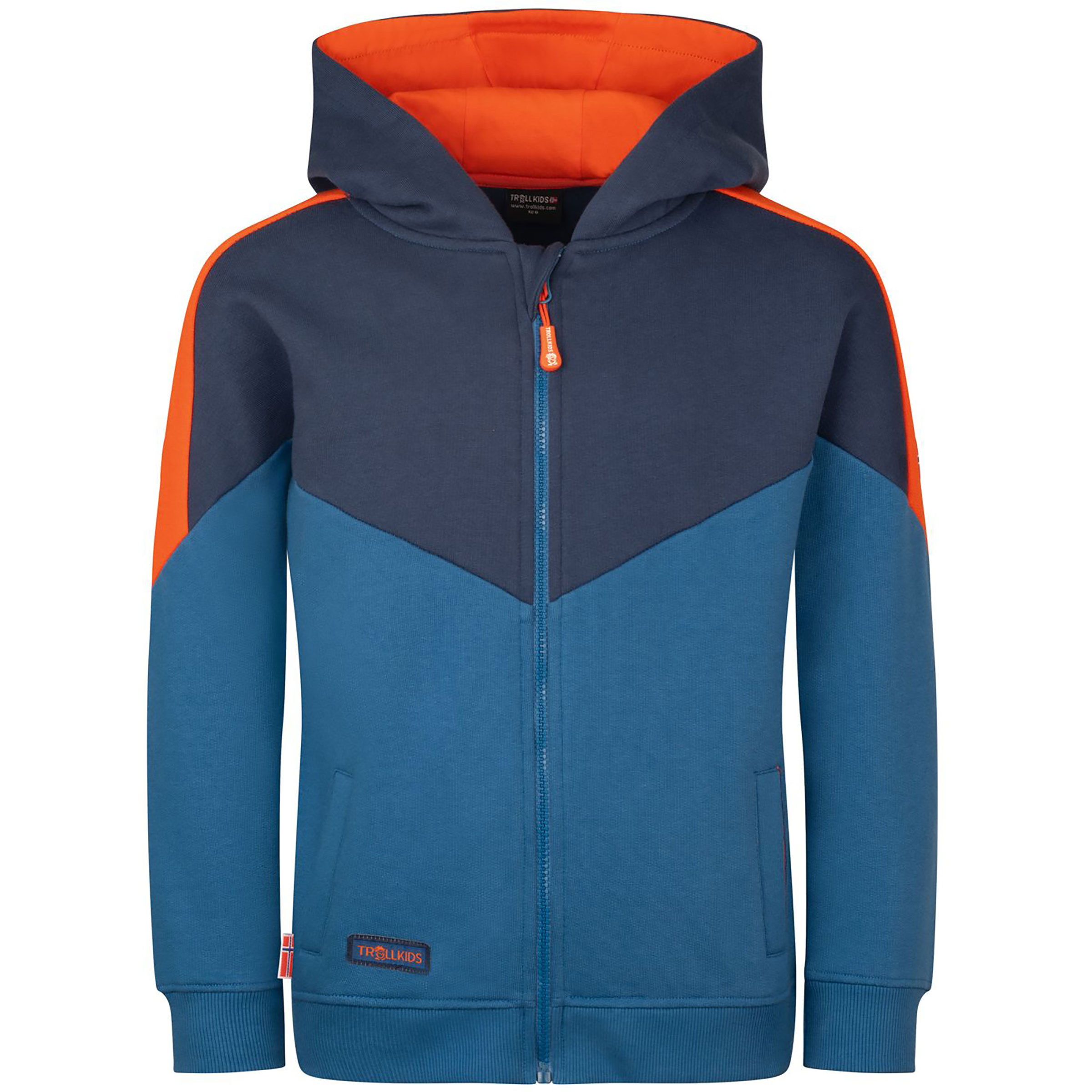 Trollkids Flekkefjord Kinder Freizeitjacke, Parkas blau Größe 104 Lifestyle Widerstandsfähig