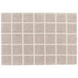 Oviala Business Rechteckiger Langflorteppich im Shaggy-Stil Taupe 120 x 170 cm - Oviala