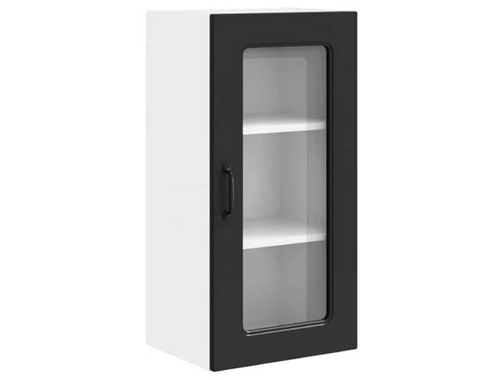 IBUQDDV Küchenschrank Kalmar Schwarz 40 x 31 x 80 cm Holzwerkstoff Rechteckige Form, glatte Oberfläche, moderner Akzent, für Kücheninnenbereich, vielseitige Stauraumlösungen