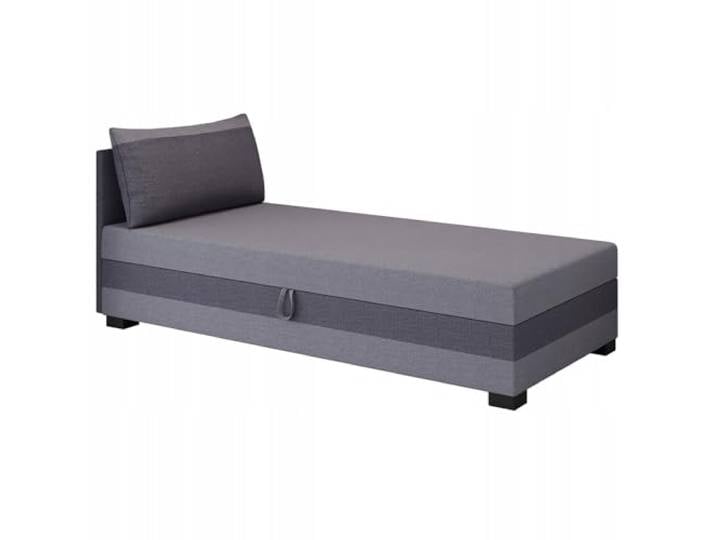 TAPCZANY24 - Boxspringbett Ilia 80x200 cm mit Taschenfederkern Matratze Bett mit Matratze, Polsterbett mit Bettkasten, Gepolstertes Einzel Bett, Schlafsofa - Grau