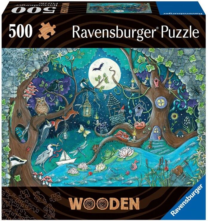 Ravensburger Puzzle en bois - Rectangulaire - 500 pcs - Forêt fantastique