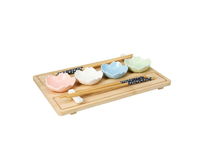 Sushi Set Bambus 9-teilig bunt