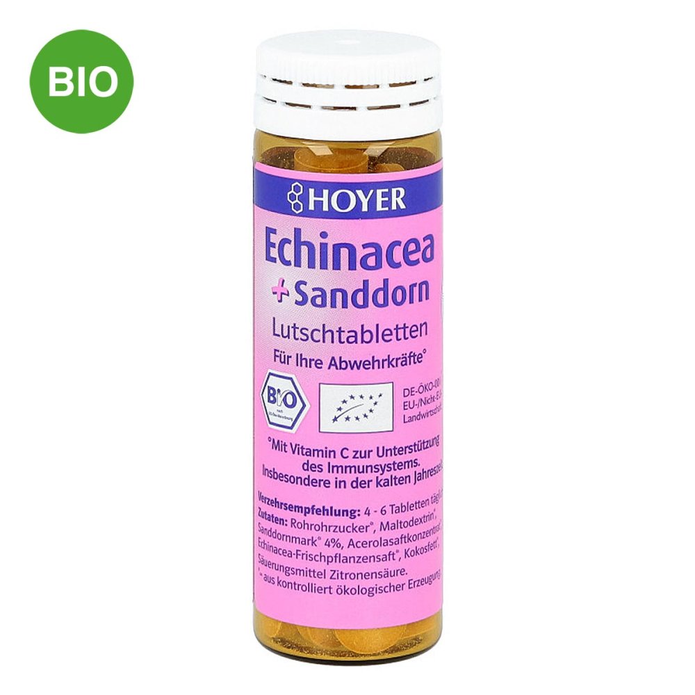 HOYER GmbH Hoyer Bio Echinacea + Sanddorn Lutschtabletten 04704465